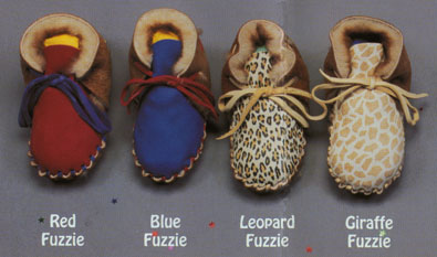 red fuzzie mocs